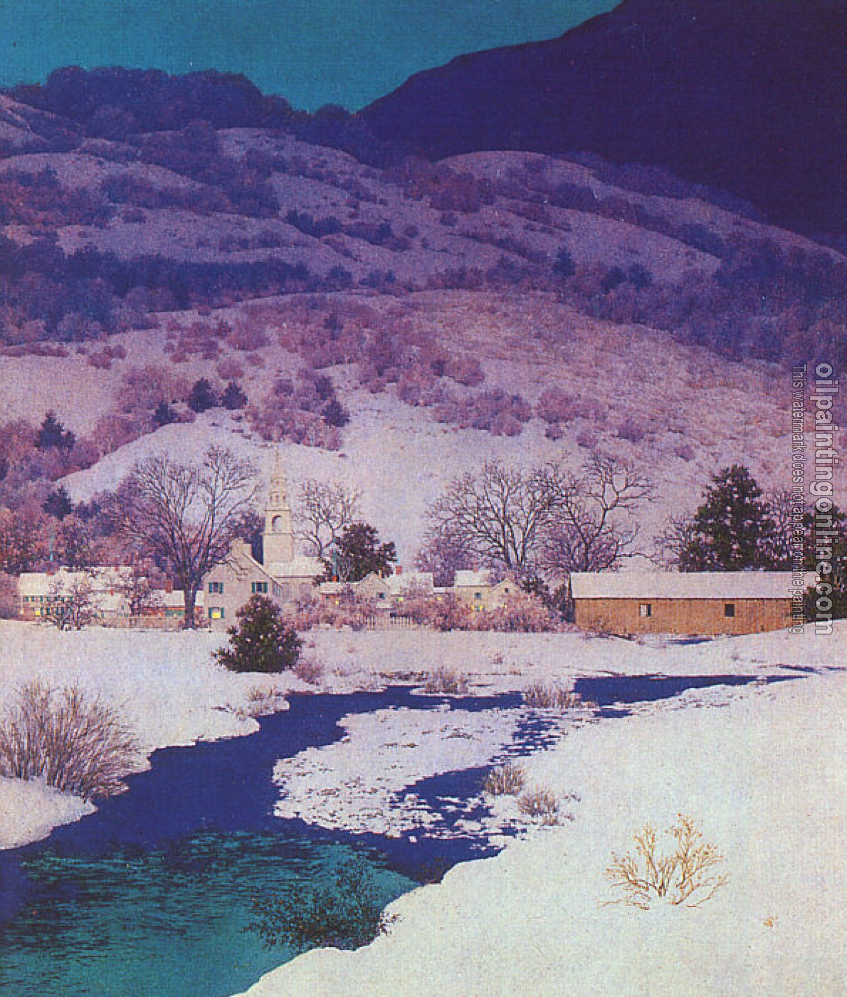 Parrish, Maxfield - Christmas Eve  Deep Valley